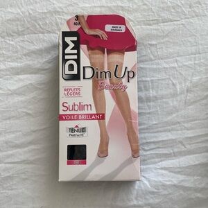 Dim/up thigh high stockings size 3 Black